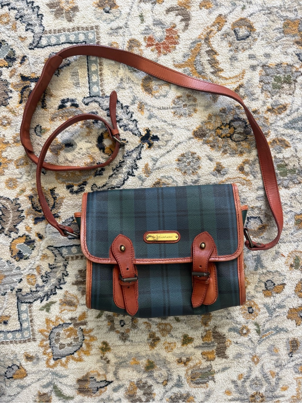 Plaid Vintage Ralph Lauren crossbody bag